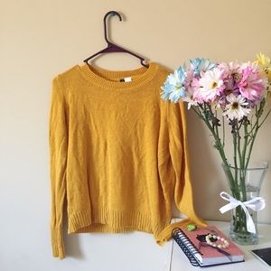 DIVIDED Mustard Gold Sweater